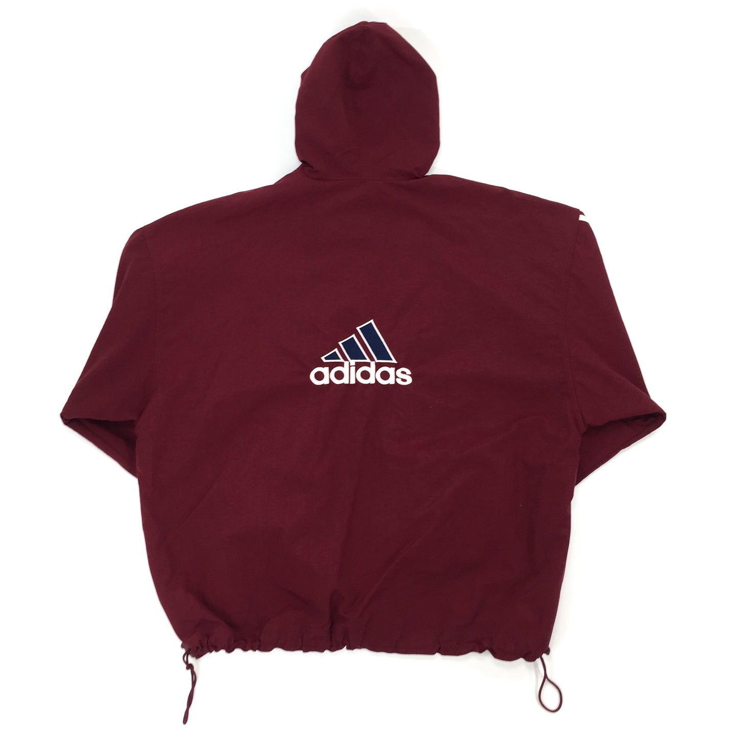 0569 Adidas Vintage 2000s Big Logo 1/4 Zip Tracktop Windbreaker