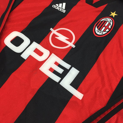 0502 Adidas Vintage AC Milan Soccer Jersey 98/99 Home