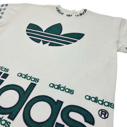 0809 Adidas Vintage Bootleg Logo Tshirt