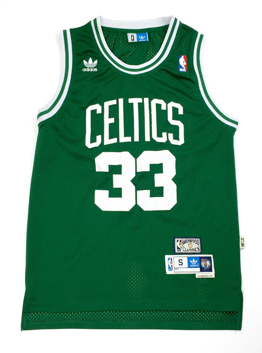 0296 Adidas Vintage Boston Celtics Bird Jersey