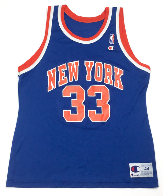 0272 Champion Vintage New York Knicks Ewing Jersey