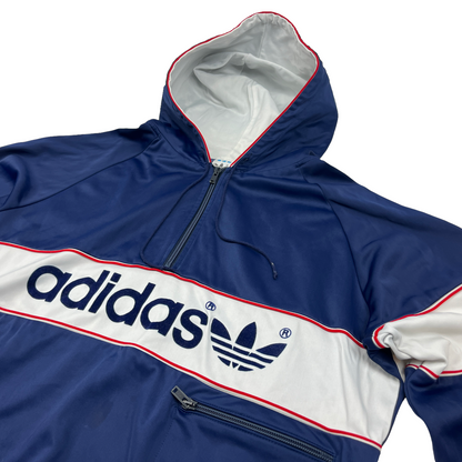 01166 Adidas Vintage 80s 1/4 Zip Hoodie