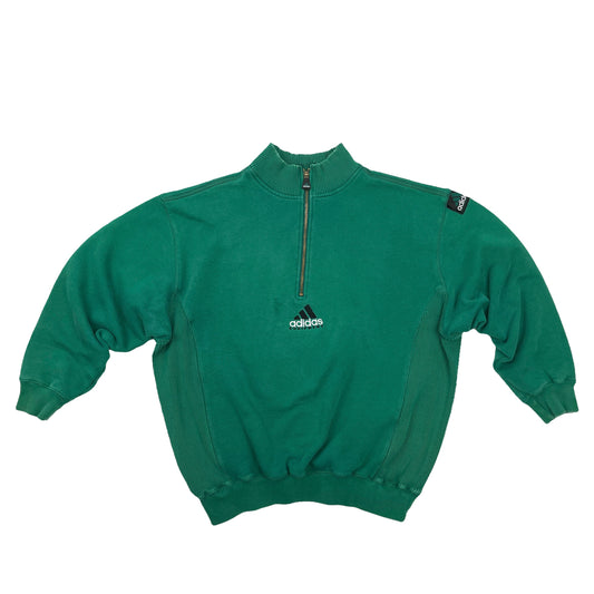 01048 Adidas Vintage Equipment 1/4 Zip Sweater