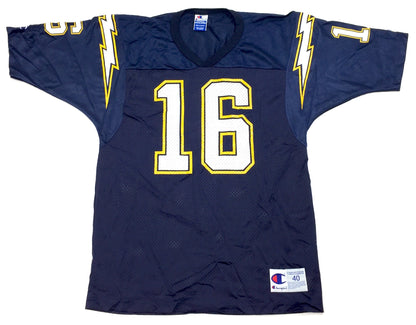 0279 Champion Vintage San Diego Chargers Leaf Jersey