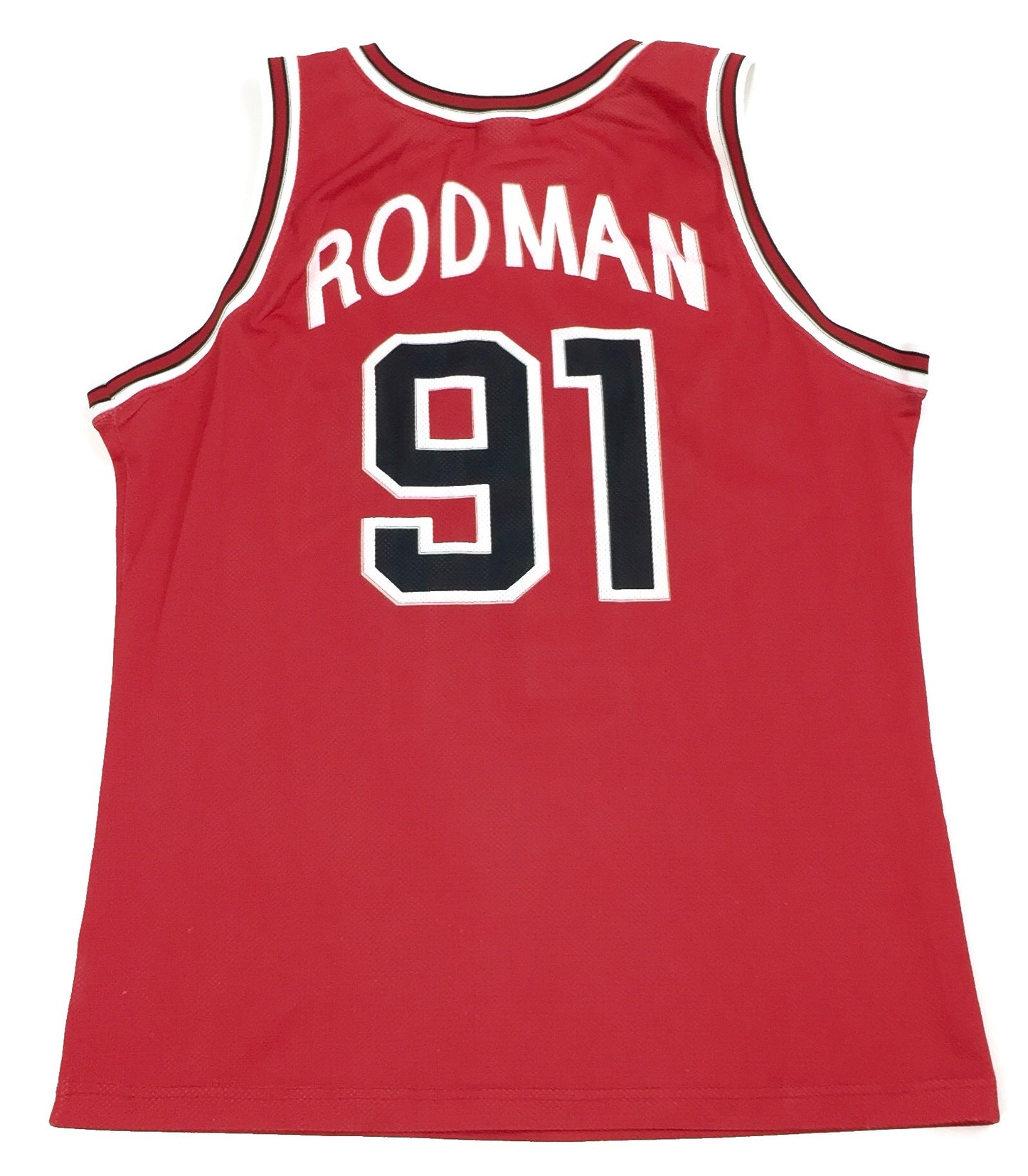 0258 Champion Vintage Chicago Bulls Rodman Jersey