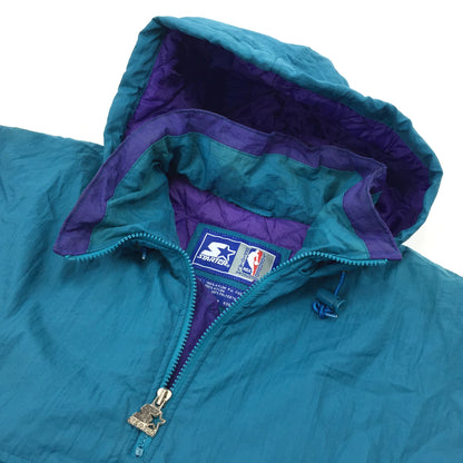 0575 Starter Vintage 90s Charlotte Hornets Basketball Coach Jacket