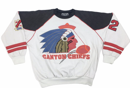 0478 Adidas Vintage Take Two Canton Chiefs Sweater