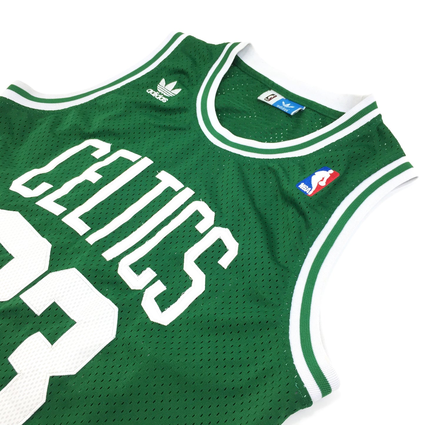 0296 Adidas Vintage Boston Celtics Bird Jersey