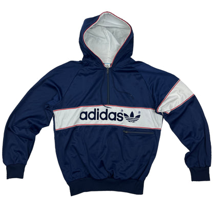 01166 Adidas Vintage 80s 1/4 Zip Hoodie