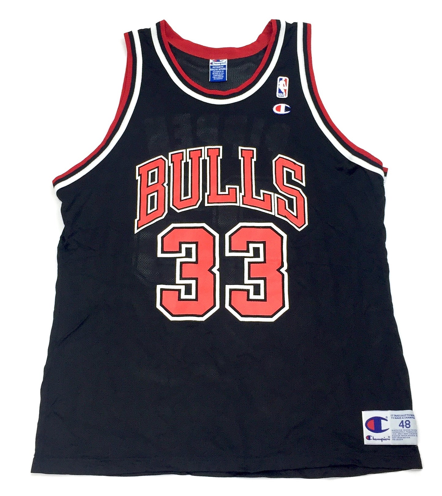 0267 Champion Vintage Chicago Bulls Pippen Jersey