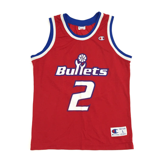 0153 Champion Washington Bullets Webber Vintage Jersey