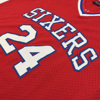 0327 Champion Vintage Philadelphia 76ers Jones Jersey