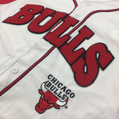 0593 Starter Vintage 90s Chicago Bulls Baseball Jersey