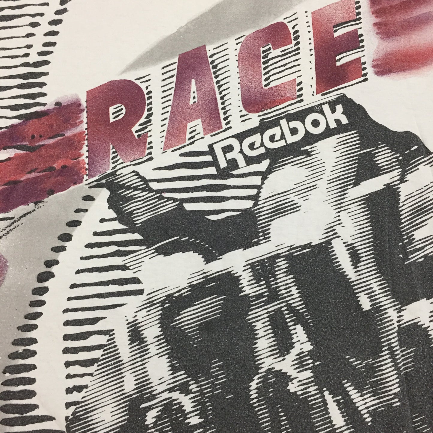 0218 Reebok Vintage RACE T-shirt