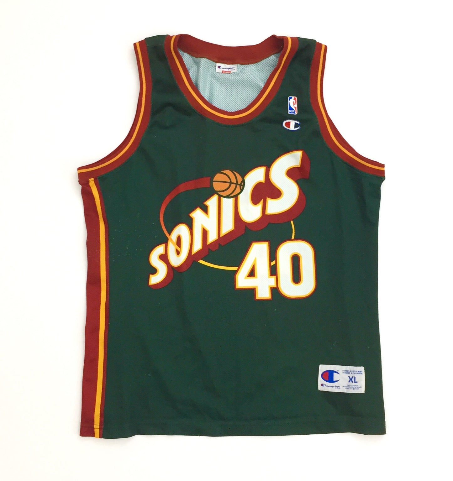 0046 Champion Seattle Sonics Kemp Vintage Jersey